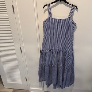 Banana Republic Blue and White Striped Sun Dress